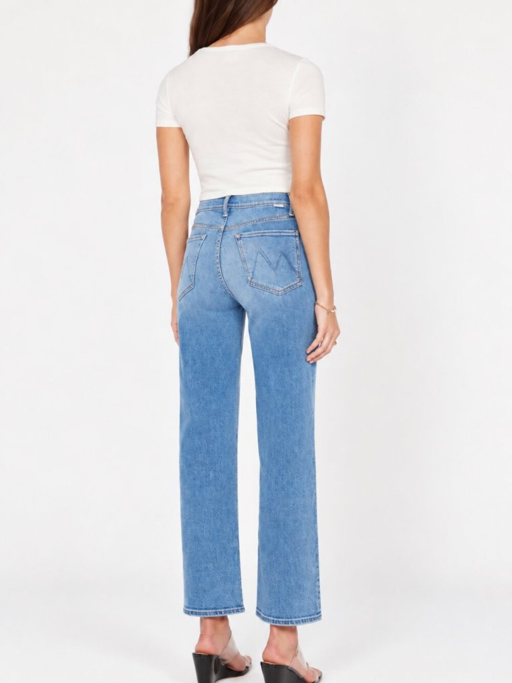 MOTHER The Rambler Zip Flood Straight Leg Denim Jeans - Picture 2 of 11